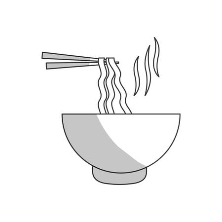 ramen noodles fast food related icon image vector illustration designのイラスト素材