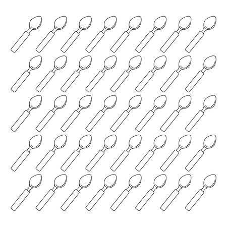 Restaurant cutlery utensil icon vector illustration graphic designのイラスト素材