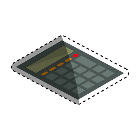 Calculator math device icon vector illustration graphic designのイラスト素材