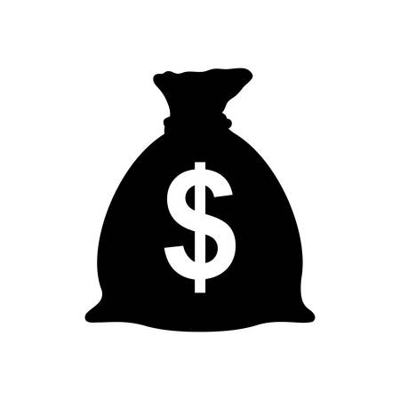Isolated money bag vector illustration graphic designのイラスト素材