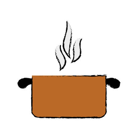 Kitchen saucepan utensil icon vector illustration graphic designのイラスト素材