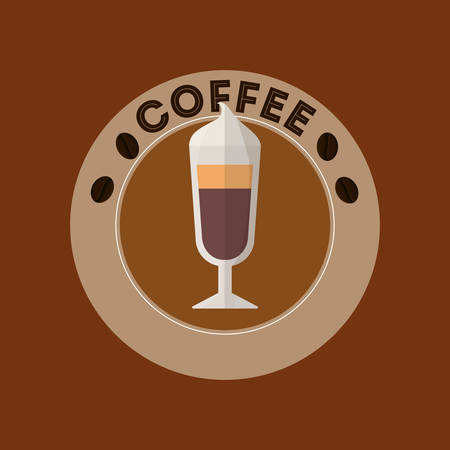 Coffee delicious drink icon vector illustration graphic designのイラスト素材