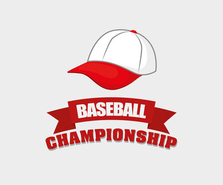 baseball championship hat icon vector illustration graphic designのイラスト素材