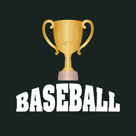 baseball trophy cup icon vector illustration graphic designのイラスト素材