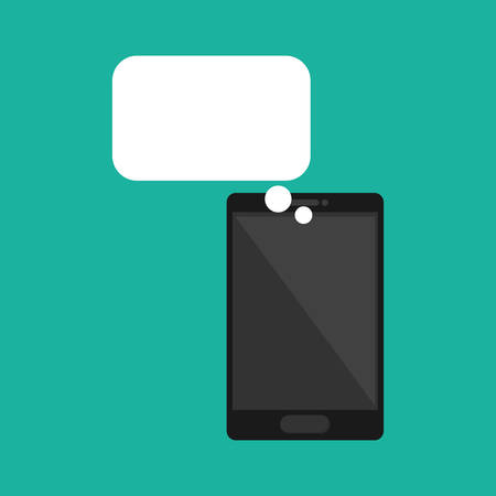 Chat bubble social media icon vector illustration graphic designのイラスト素材