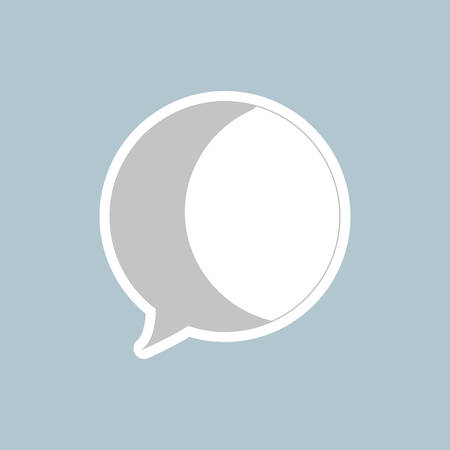 Chat bubble social media icon vector illustration graphic designのイラスト素材