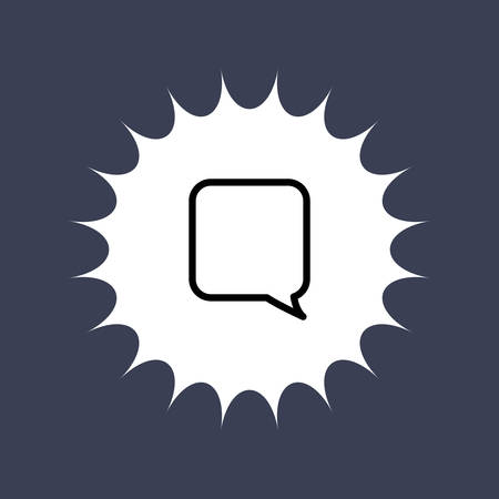 Chat bubble social media icon vector illustration graphic designのイラスト素材