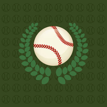baseball ball sport icon vector illustration graphic designのイラスト素材