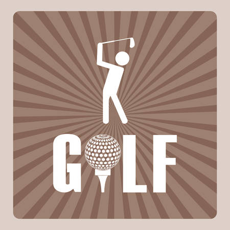 Golf sport game icon vector illustration graphic designのイラスト素材