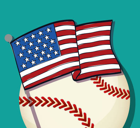 baseball sport game icon vector illustration graphic designのイラスト素材