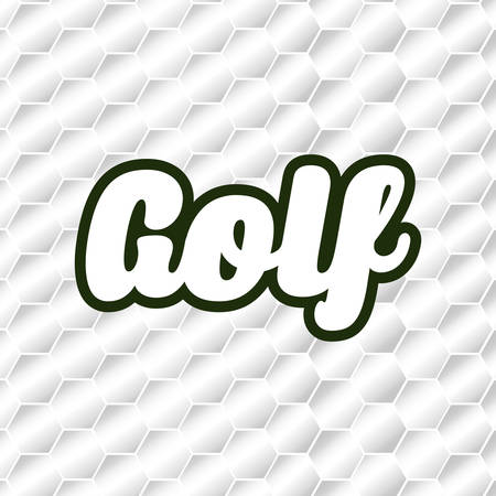 Golf sport game icon vector illustration graphic designのイラスト素材
