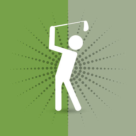 Golf sport game icon vector illustration graphic designのイラスト素材