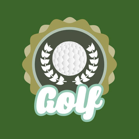 Golf sport game icon vector illustration graphic designのイラスト素材