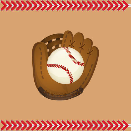 baseball ball glove icon vector illustration graphic designのイラスト素材