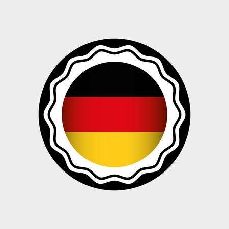 german country flag icon vector illustration graphic designのイラスト素材