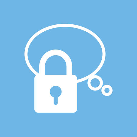 Chat bubble social media icon vector illustration graphic designのイラスト素材