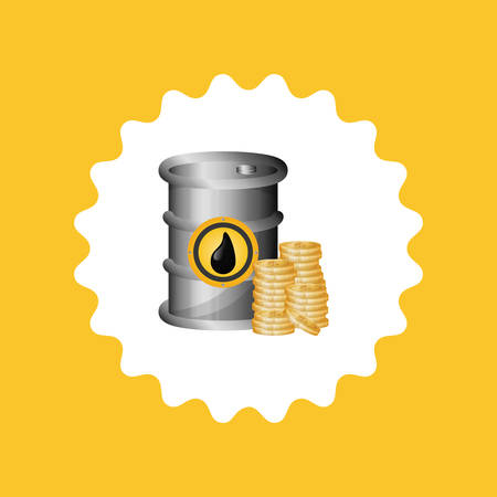 Oil and petroleum industry icon vector illustration graphic designのイラスト素材
