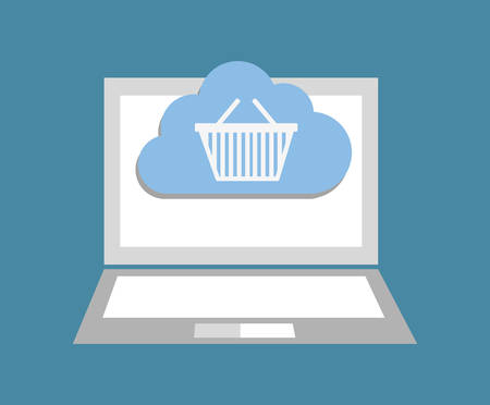 Cloud computing technology icon vector illustration graphic designのイラスト素材