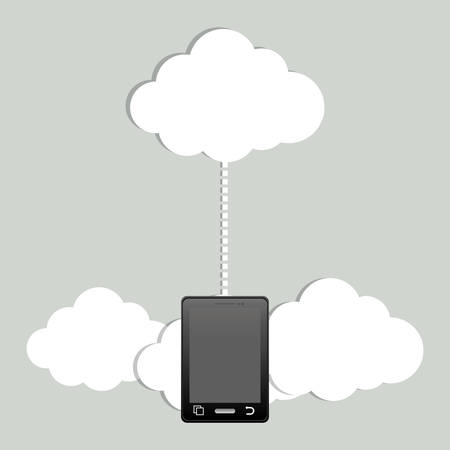 Cloud computing technology icon vector illustration graphic designのイラスト素材