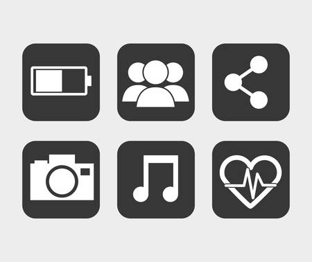 Mobile app technology icon vector illustration graphic designのイラスト素材