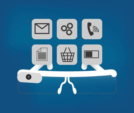 Wearable mobile technology icon vector illustration graphic designのイラスト素材