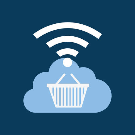 Cloud computing technology icon vector illustration graphic designのイラスト素材