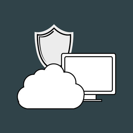 Security system technology icon vector illustration graphic designのイラスト素材