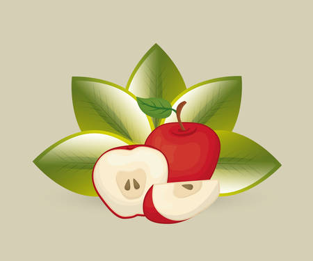 delicious fresh fruits icon vector illustration graphic designのイラスト素材
