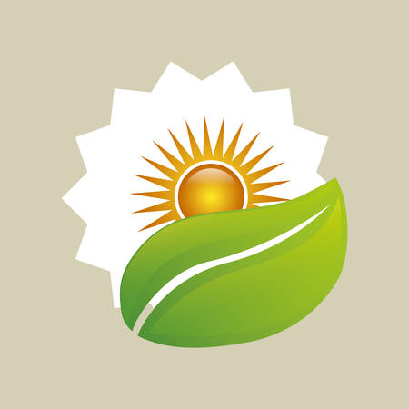 Leaves ecology plant icon vector illustration graphic designのイラスト素材