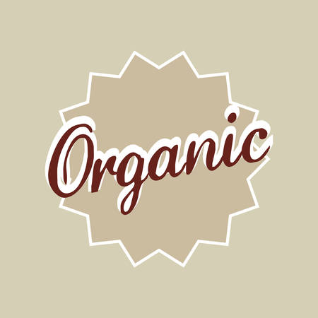 organic food product icon vector illustration graphic designのイラスト素材