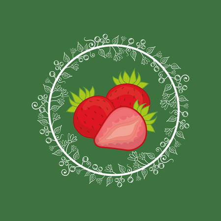 delicious fresh fruits icon vector illustration graphic designのイラスト素材