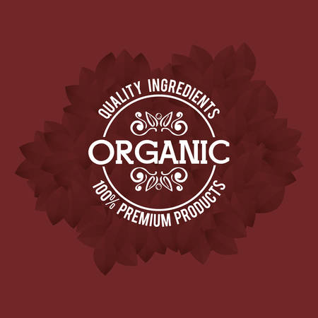 organic food product icon vector illustration graphic designのイラスト素材