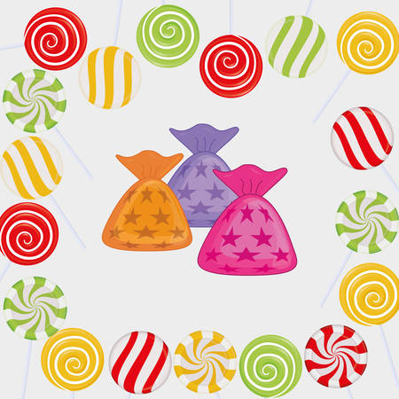 sweet candy shop icon vector illustration graphic designのイラスト素材