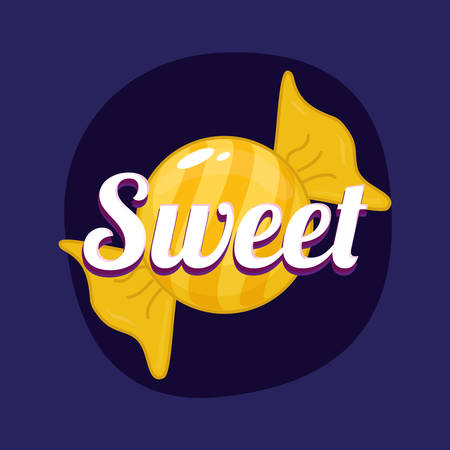 sweet candy shop icon vector illustration graphic designのイラスト素材