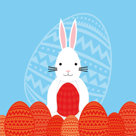 Happy easter card icon vector illustration graphic designのイラスト素材
