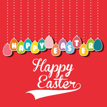 Happy easter card icon vector illustration graphic designのイラスト素材