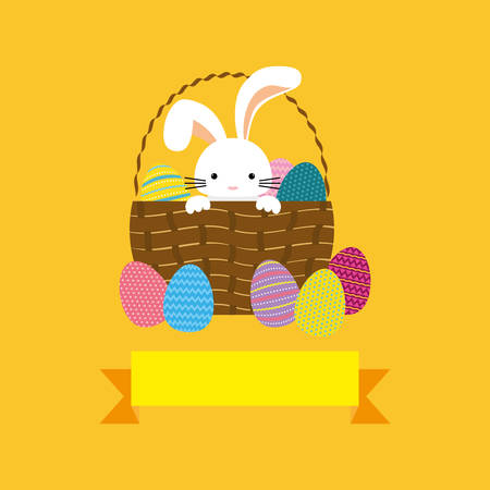 Happy easter card icon vector illustration graphic designのイラスト素材