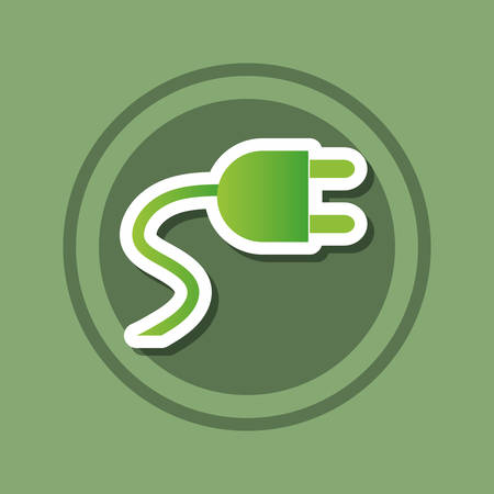 go green ecology icon vector illustration graphic designのイラスト素材