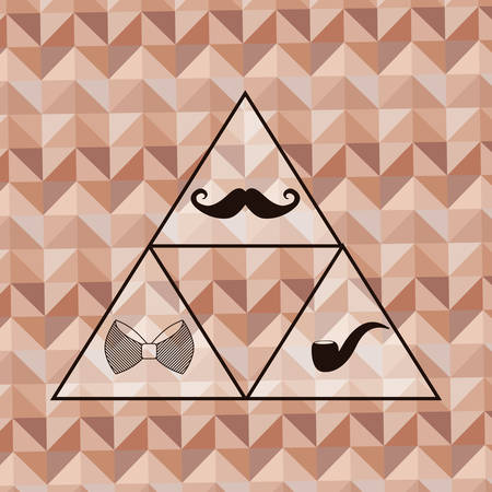 Hipster fashion lifestyle icon vector illustration graphic designのイラスト素材