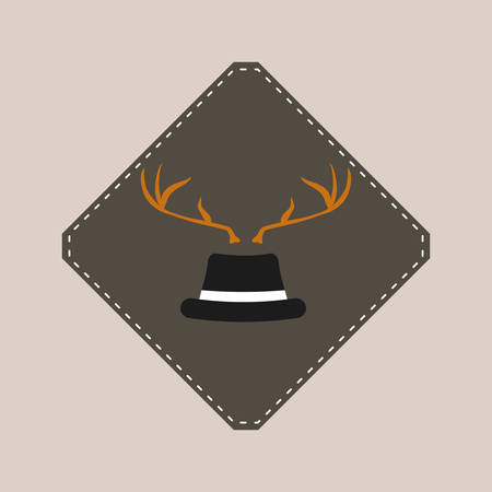 Hipster fashion lifestyle icon vector illustration graphic designのイラスト素材