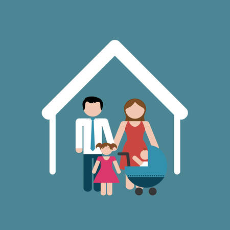 family home relationship icon vector illustration graphic designのイラスト素材