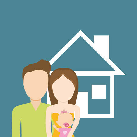 family home relationship icon vector illustration graphic designのイラスト素材