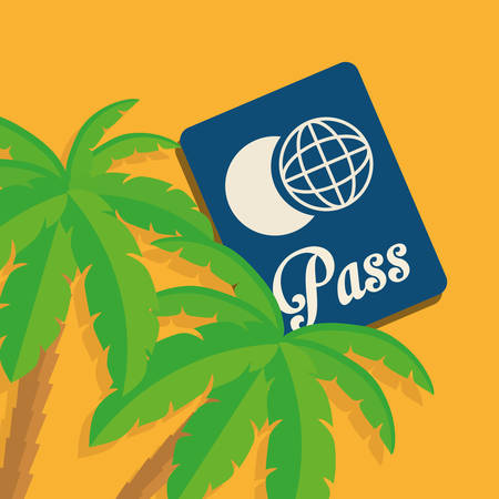 summer vacation travel icon vector illustration graphic designのイラスト素材