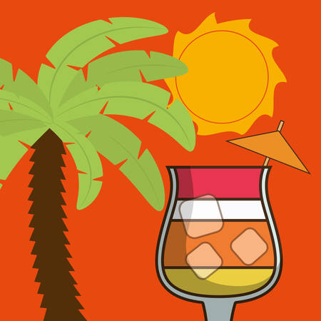 Coktail bar drink icon vector illustration graphic designのイラスト素材
