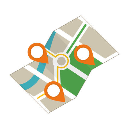 City location map icon vector illustration graphic designのイラスト素材