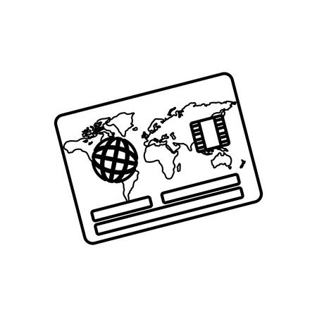 Bank credit card icon vector illustration graphic designのイラスト素材
