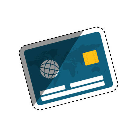 Bank credit card icon vector illustration graphic designのイラスト素材