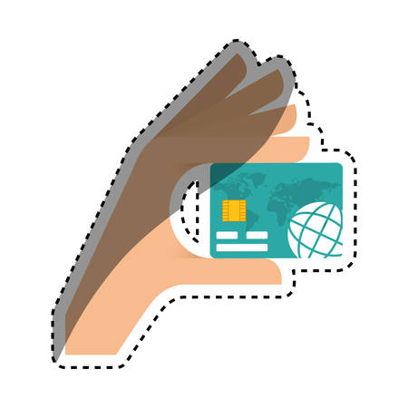 Bank credit card icon vector illustration graphic designのイラスト素材