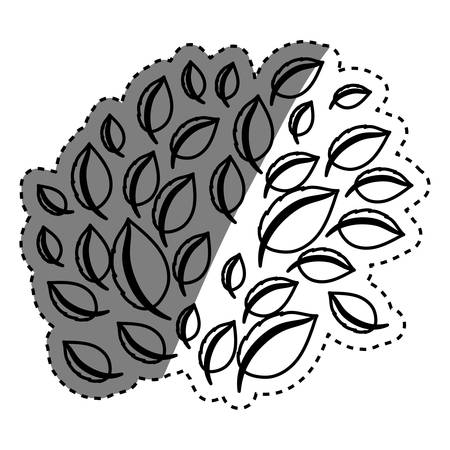 Leaves natural concept icon vector illustration graphic designのイラスト素材