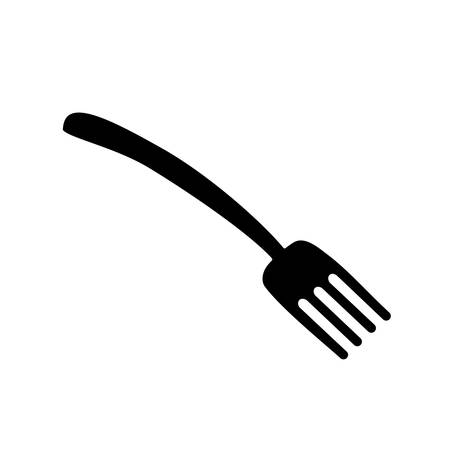 Fork cutlery utensil icon vector illustration graphic designのイラスト素材